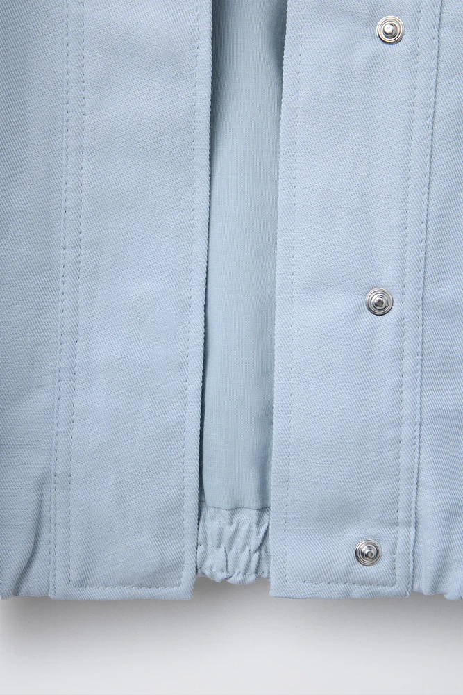 LINEN STUDDED JACKET