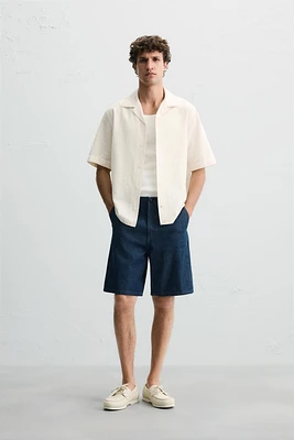 RELAXED FIT DENIM SHORTS