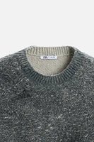 TEXTURED BOUCLÉ SWEATER