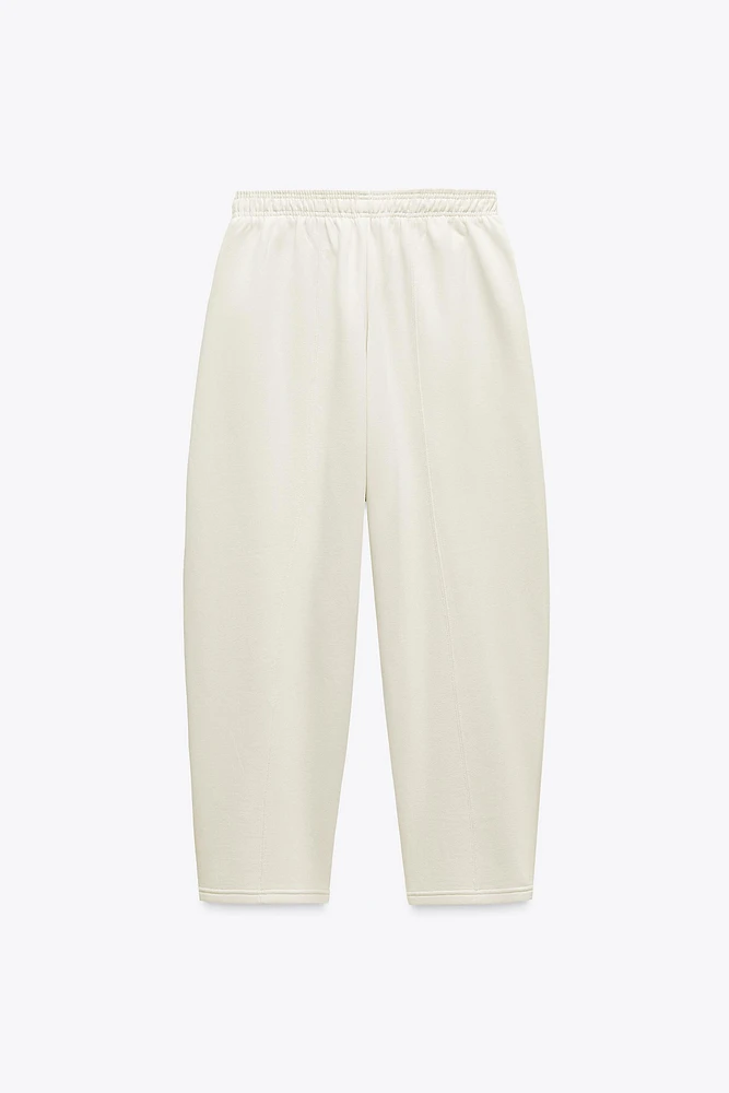 TAPERED PLUSH PANTS