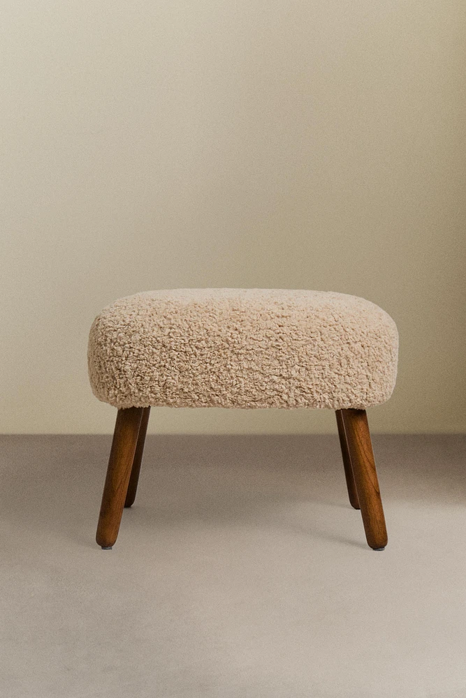 TERRYCLOTH FOOTREST STOOL