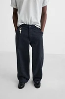 STRIPED RELAXED FIT PANTS