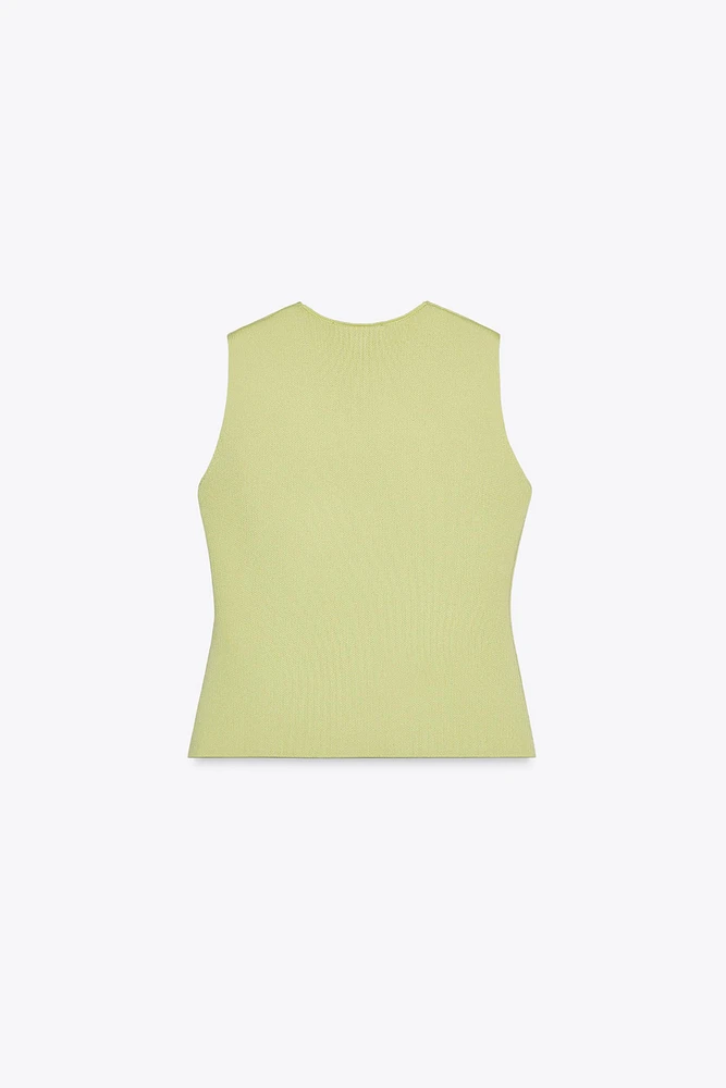 SMOOTH KNIT VEST TOP