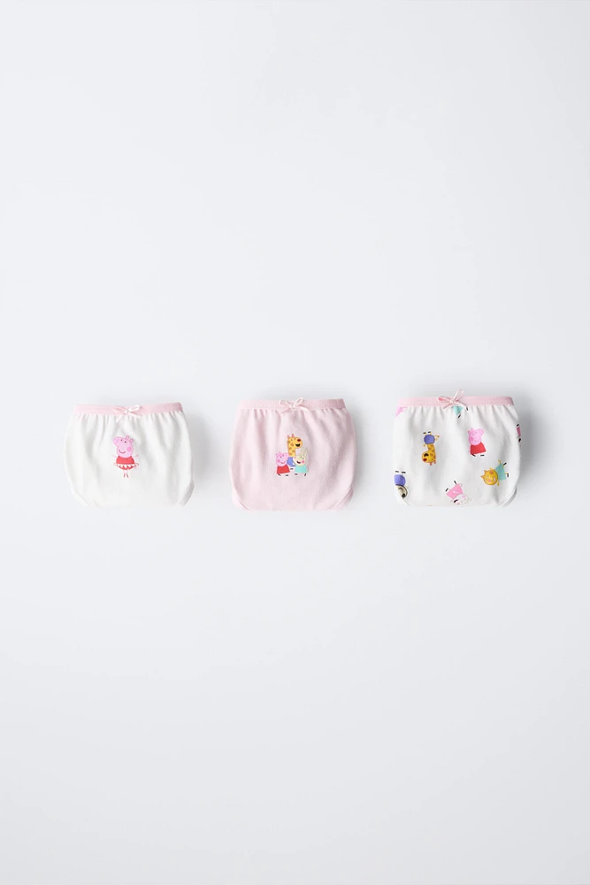 2-6 ANS/ LOT DE TROIS CULOTTES PEPPA PIG ™