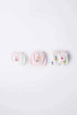 2-6 ANS/ LOT DE TROIS CULOTTES PEPPA PIG ™