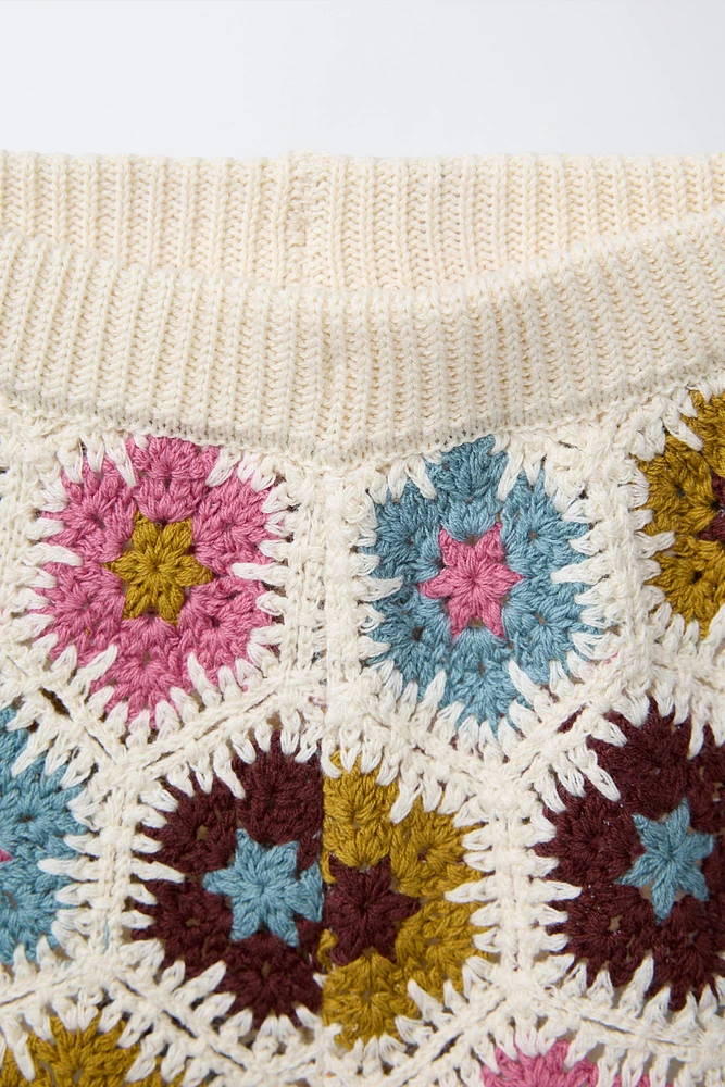 BERMUDA EN MAILLE CROCHET
