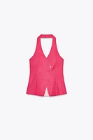 GILET CROISÉ EN LIN