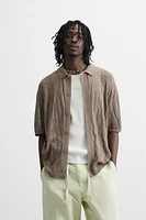 TEXTURED KNIT SHIRT