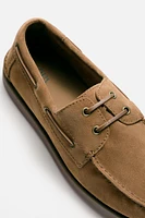 LEATHER BOAT SHOES