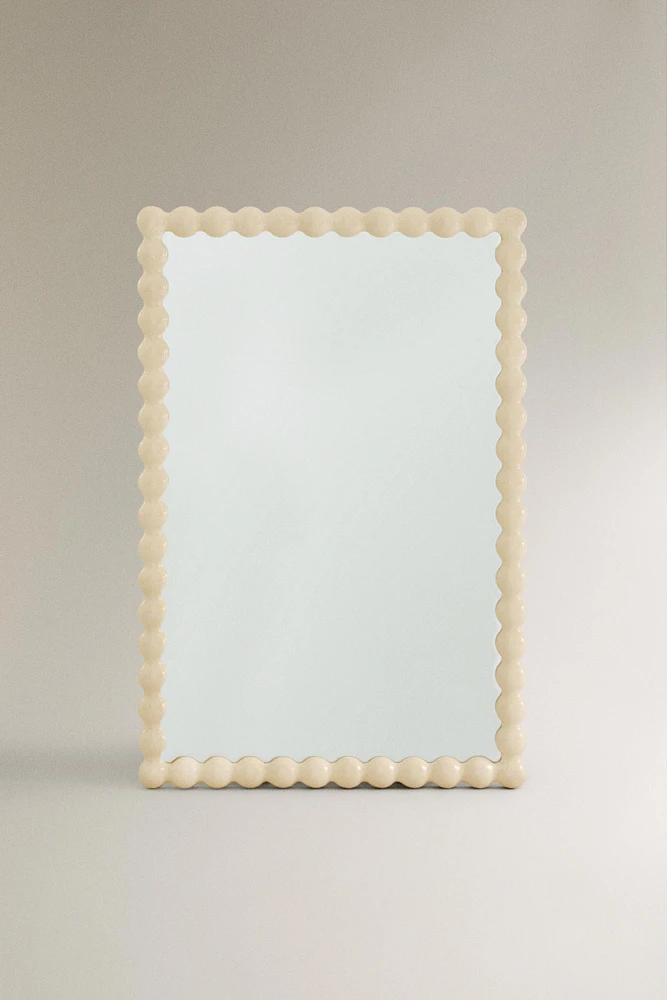 MIROIR MURAL RECTANGULAIRE CADRE BOIS