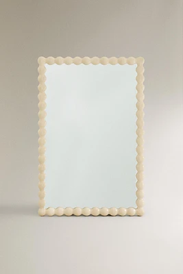 MIROIR MURAL RECTANGULAIRE CADRE BOIS