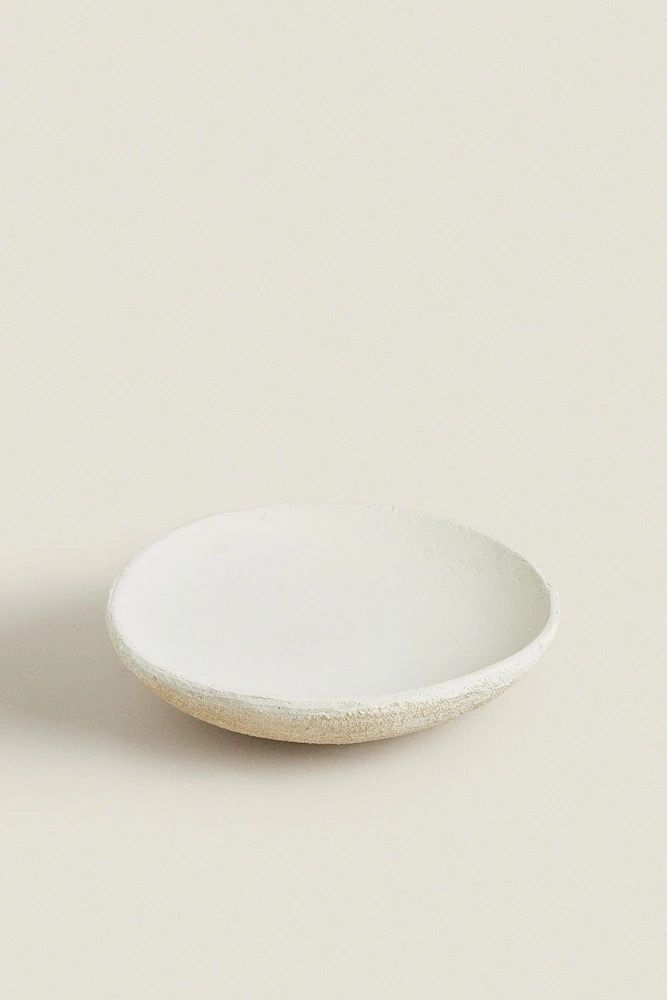 ROUGH-TEXTURE CERAMIC TRAY