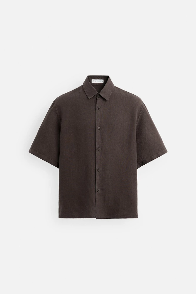 WASHED 100% LINEN SHIRT