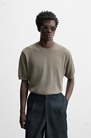 TEXTURED KNIT T-SHIRT