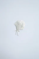 BONNET EN COTON ET SOIE