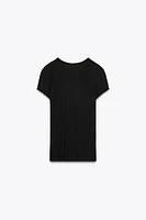 SHORT SLEEVE VISCOSE T-SHIRT