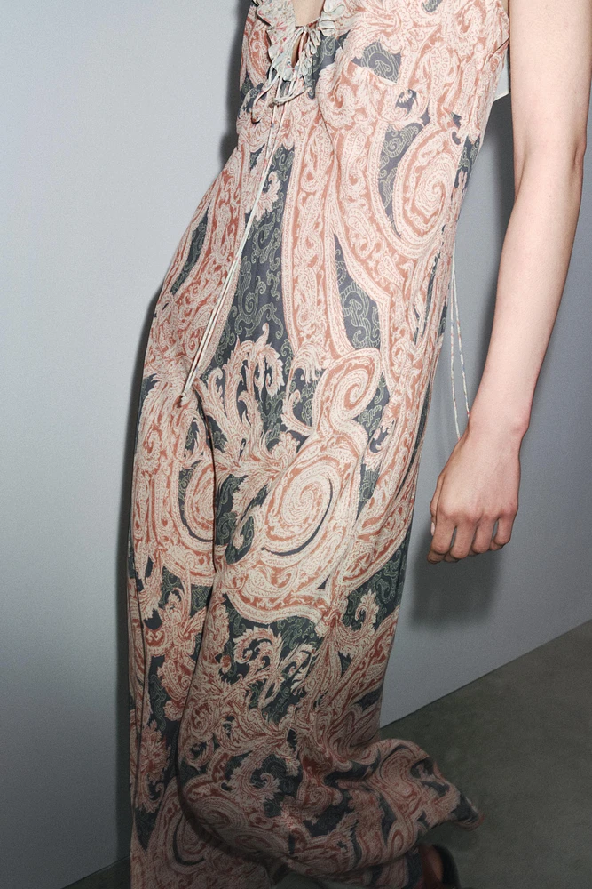 ZW COLLECTION PRINTED SLIP DRESS