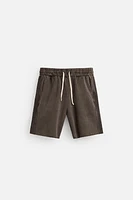WASHED RELAXED FIT SHORTS
