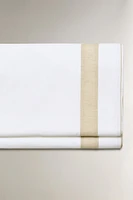 DRAP DE DESSUS COTON LISERÉ