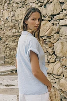 CHEMISE MANCHES COURTES NŒUD