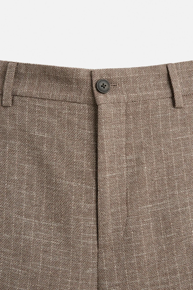 PANTALON DE COSTUME STRUCTURÉ RAYURES