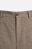 PANTALON DE COSTUME STRUCTURÉ RAYURES