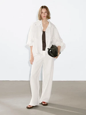 Veste bomber fluide effet volume