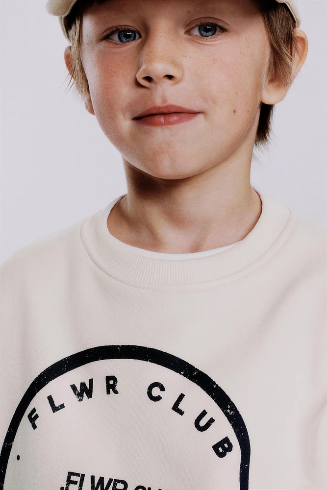 TEXT PRINT SWEATSHIRT