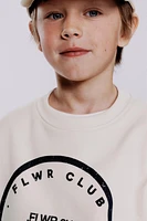 TEXT PRINT SWEATSHIRT