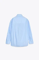 OVERSIZED POPLIN SHIRT