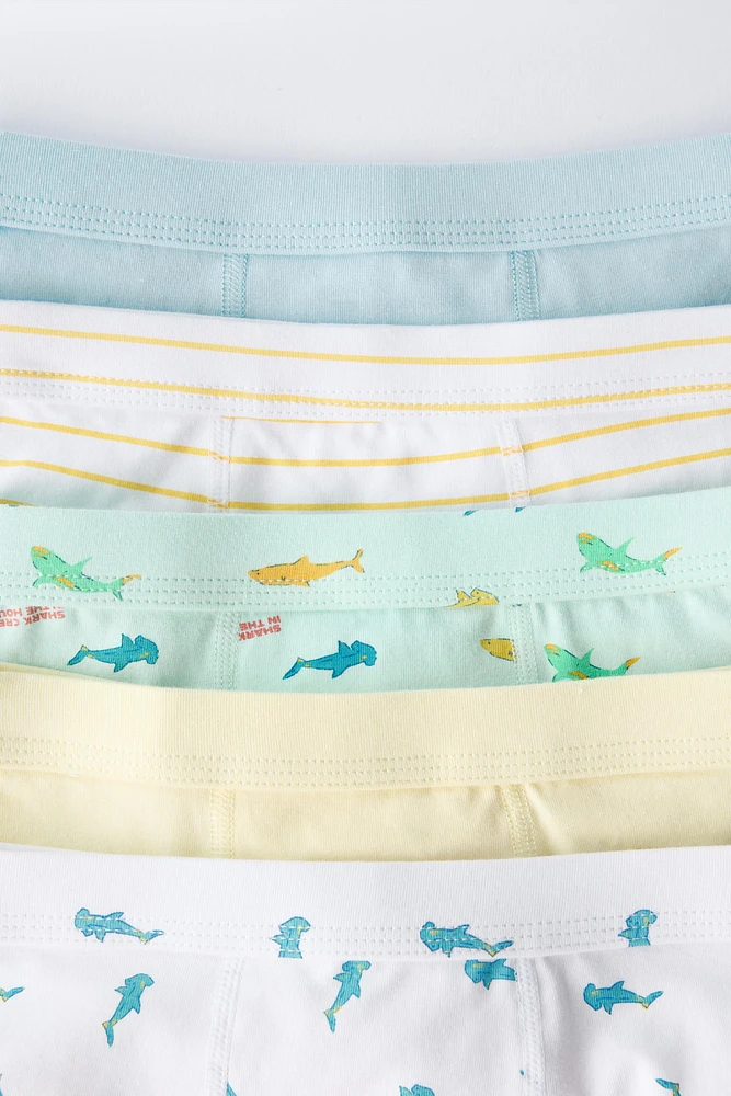 3-6 ANS/ LOT DE CINQ BOXERS REQUINS