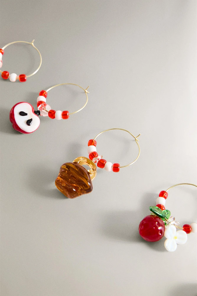 SET OF PICNIC GLASS CHARMS (SET OF 6)