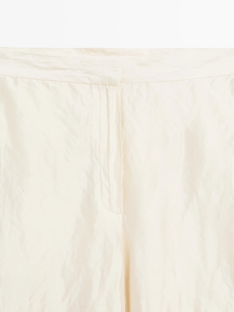 Pantalon satiné texturé - Limited Edition