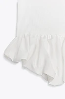 PEPLUM COMBINATION T-SHIRT
