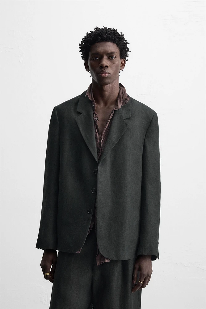 BLAZER DE COSTUME 100 % LIN