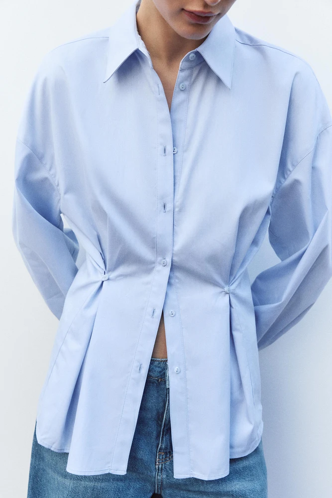 OXFORD SHIRT WITH ADJUSTABLE WAIST