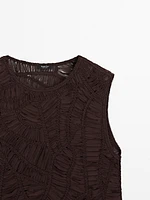 Top crochet ajouré
