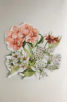 SERVIETTES DE TABLE PAPIER FLEURS (LOT DE 20)