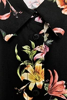 TOP EN POPELINE À IMPRIMÉ FLORAL