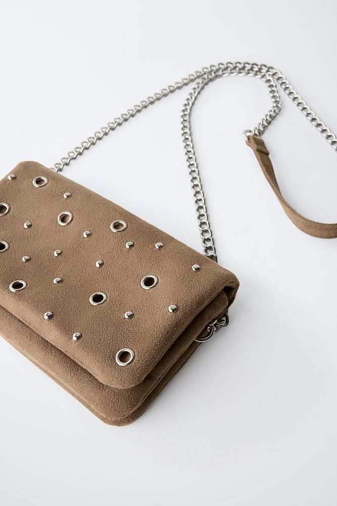 EYELET CROSSBODY BAG