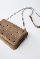 EYELET CROSSBODY BAG