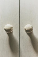 CRACKLED CERAMIC KNOB (SET OF 2)