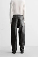 WAXED EFFECT JEANS LIMITED EDITION