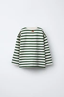 EMBROIDERED STRIPED T-SHIRT