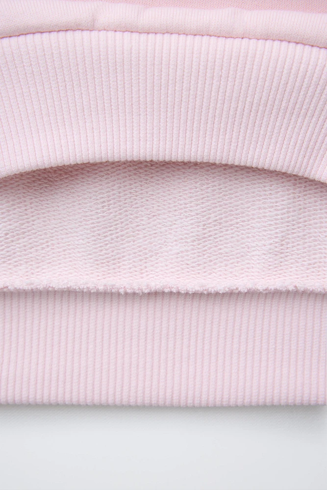 ENSEMBLE SWEAT AVEC PIÈCE ET LEGGING RIB IMPRIMÉ