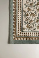 TAPIS IMPRIMÉ FLORAL BLOCK PRINT