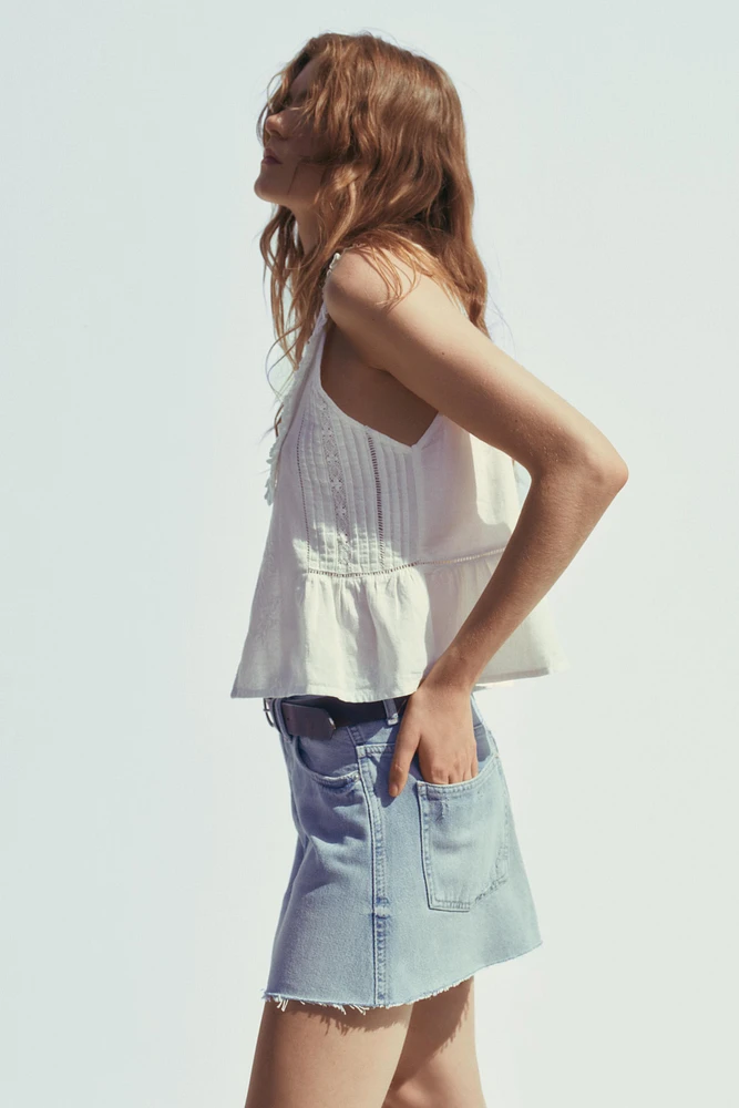 MINI-JUPE EN JEAN TRF