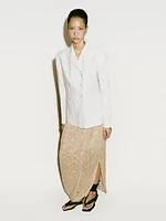 Pleated skirt with fold detail - Limited Edition