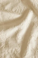 JACQUARD LEAF TABLECLOTH