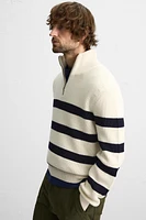 QUARTER ZIP SWEATER